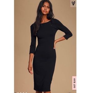 Black Lulus midi dress